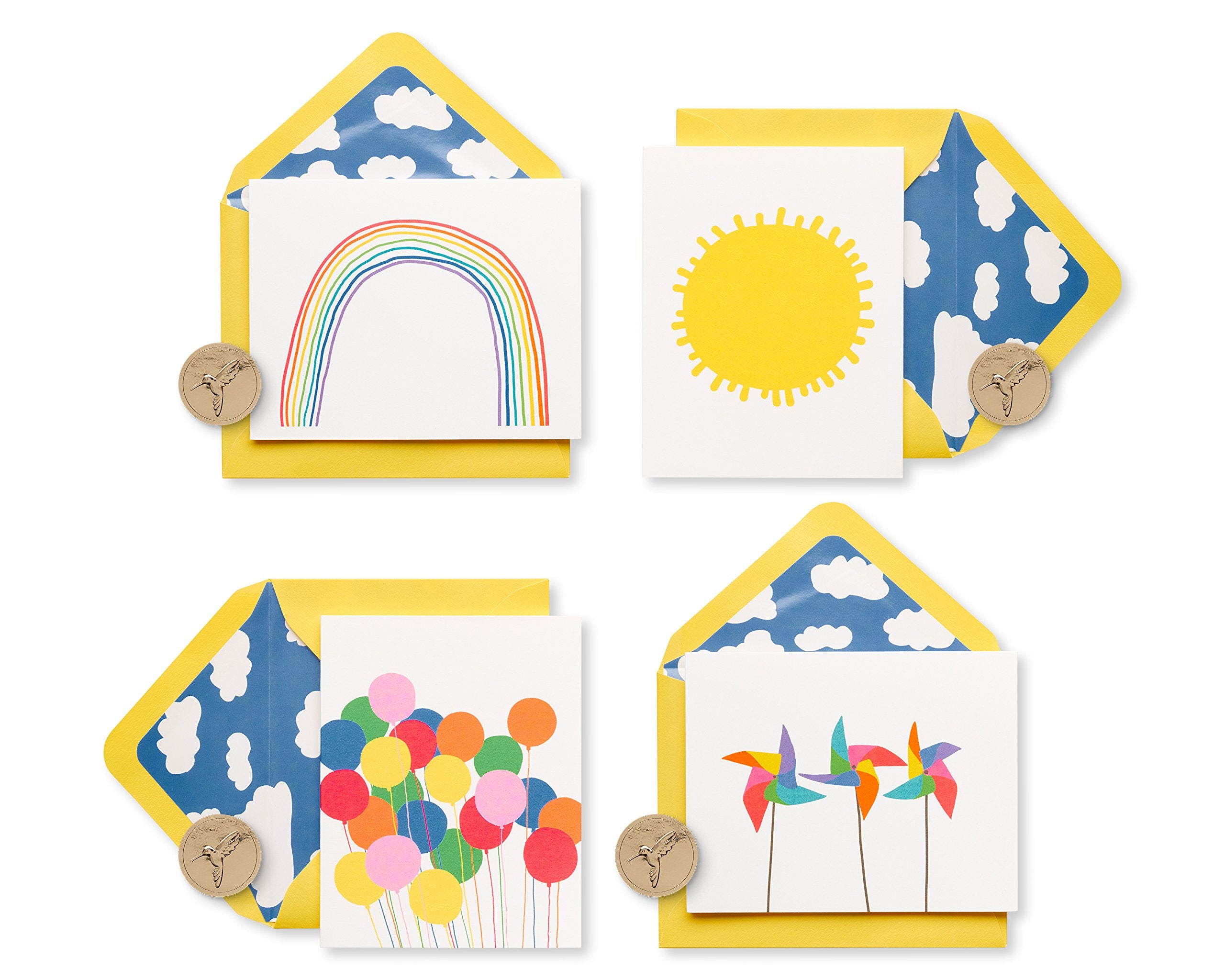 Papyrus Blank Cards with Envelopes Little Box of Happy (20-Count)
